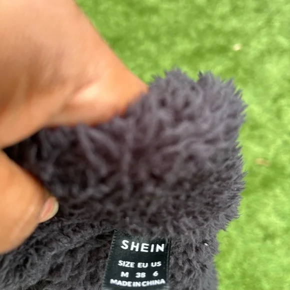 Women's Black Fleece Jacket by SHEIN size M - Picture 5 of 5